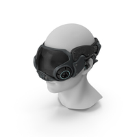 Sci fi Head Mask Used PNG & PSD Images