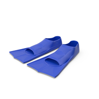 Short Blue Blade Swim Fins PNG & PSD Images