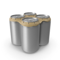 Small Can Cardboard Holder 4 Pack PNG & PSD Images