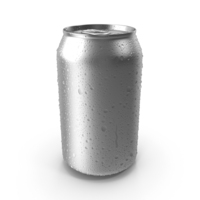 Soda Can with Droplets 330ml PNG & PSD Images
