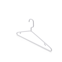 White Plastic Tubular Clothes Hanger PNG & PSD Images