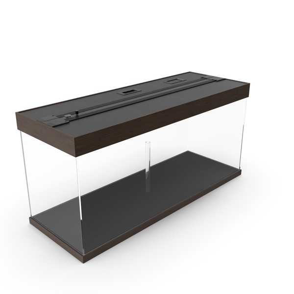 Wooden Aquarium Tank Long Empty PNG & PSD Images