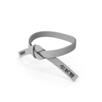 White Waist Aikido Belt Obi PNG & PSD Images