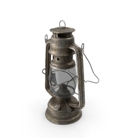 Rustic Kerosene Lantern Oxidized Brassy PNG & PSD Images