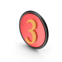 Red Button Three PNG & PSD Images