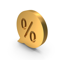 Chat Bubble Percentage Icon PNG & PSD Images