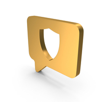 Secure Chat Bubble Symbol PNG & PSD Images