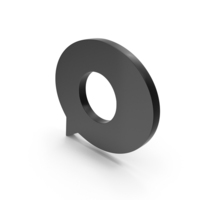 Chat Bubble With Empty Circle Center Symbol PNG & PSD Images