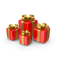 Red Gift Boxes PNG & PSD Images
