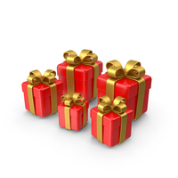 Red Gift Boxes PNG & PSD Images
