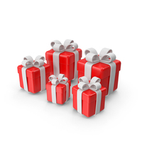 Red Gift Boxes PNG & PSD Images