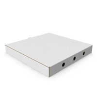 Pizza Box Closed White PNG & PSD Images