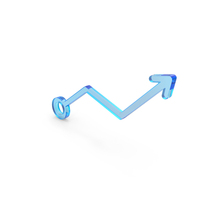 Growth Stock Arrow Icon PNG & PSD Images