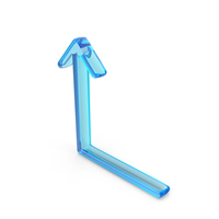 L Shape Up Directional Arrow Symbol PNG & PSD Images