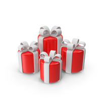 Red Gift Boxes PNG & PSD Images