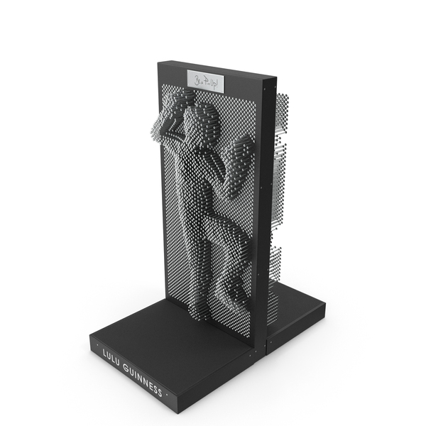 Pin Art Installation Dancing Man PNG & PSD Images