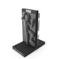 Pin Art Installation Dancing Man PNG & PSD Images