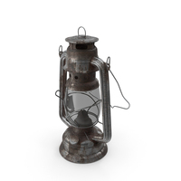 Rustic Kerosene Lantern Rusted Metal PNG & PSD Images