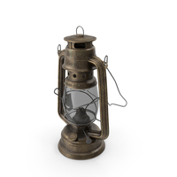 Rustic Kerosene Lantern Old Bronze PNG & PSD Images