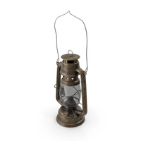 Old Bronze Rustic Kerosene Lantern PNG & PSD Images