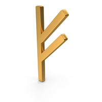 Nordic Runes Scandinavian Runic Futhark Alphabet Fehu Icon PNG & PSD Images