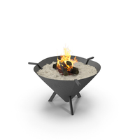 Fire Pit Cone With Bonfire PNG & PSD Images