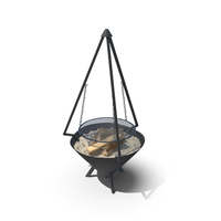 Cone Shaped Fire Pit With Grill PNG & PSD Images