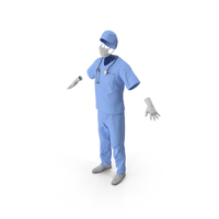 Blue Doctor Costume PNG & PSD Images