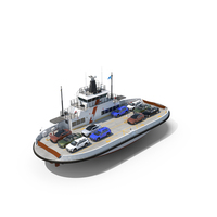 Ferry Ship With Brand Vehicle PNG & PSD Images