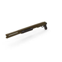 Green Pump Action Shotgun PNG & PSD Images