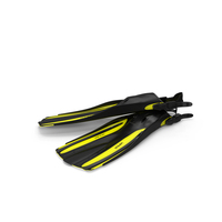 Oceanic Viper Open Heel Fins PNG & PSD Images
