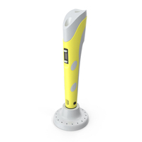 3D Printer Pen Yellow PNG & PSD Images