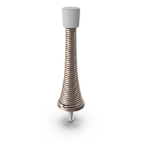 Chrome Spring Door Stop PNG & PSD Images