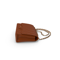 Ladies Classic Leather Handbag Brown PNG & PSD Images