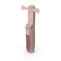 Rechargeable Small Pocket Fan Pink PNG & PSD Images