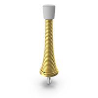 Spring Door Stopper Gold PNG & PSD Images