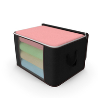 Storage Organizer Fabric Black Open PNG & PSD Images