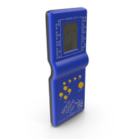 Tetris Brick Electronic Game Blue PNG & PSD Images