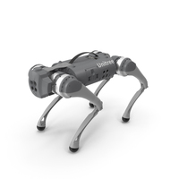 Unitree Go1 Robot Silver PNG & PSD Images