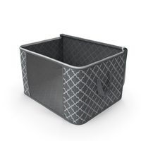 Windowed Storage Bin Grey Empty Open PNG & PSD Images