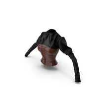 Blouse With Corset Leather PNG & PSD Images