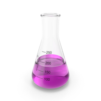 Potassium Permanganate In Narrow Mouth Erlenmeyer Flask 250 ml PNG & PSD Images