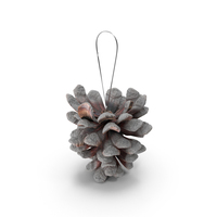 Silver Cone Christmas Tree Toy PNG & PSD Images