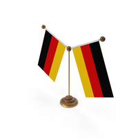 Germany Country Y Shaped Double Table Flag Stand PNG & PSD Images