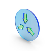 Three Directional Arrows In Circle Icon PNG & PSD Images