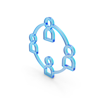 Circular User Network Symbol PNG & PSD Images