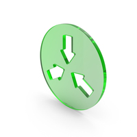 Three Directional Arrows In Circle Icon PNG & PSD Images