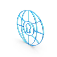 Web Globe Secure Symbol PNG & PSD Images