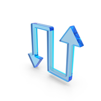 Reverse Directional Curved Arrows Icon PNG & PSD Images