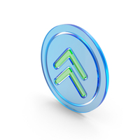 Scrolling Double Arrow In Circle Icon PNG & PSD Images